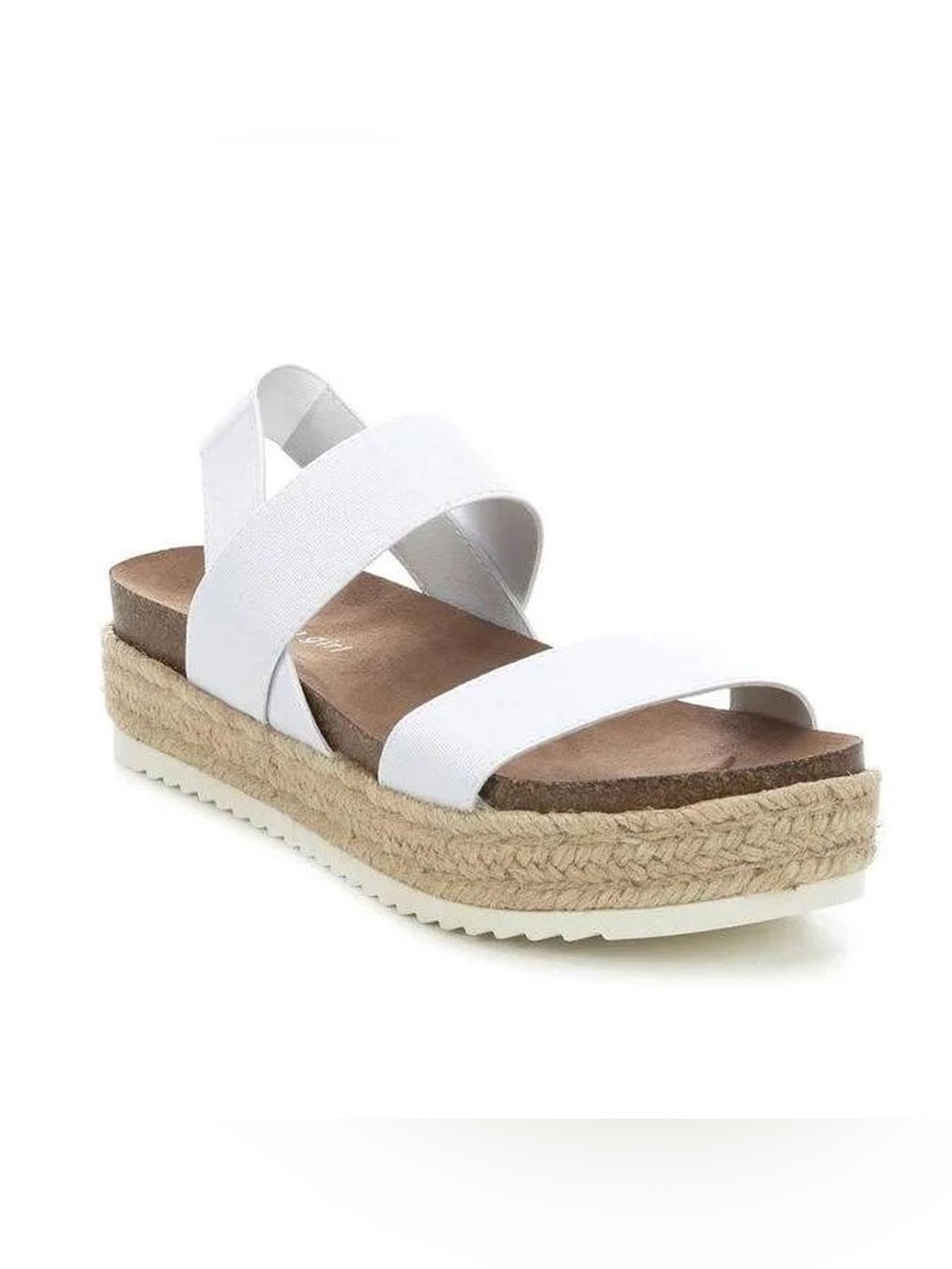 Madden Girl Cybell White Platform Sandals